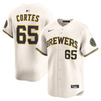 Nestor Cortes Milwaukee Brewers Nike Home Limited Player Jersey - Cream