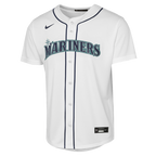 Cal Raleigh Seattle Mariners Nike Youth Home Baseline Jersey - White