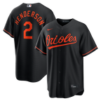 Gunnar Henderson Baltimore Orioles Nike Alternate Replica Jersey - Black