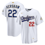 Clayton Kershaw Los Angeles Dodgers Nike 2026 Gold Collection Stadium Jersey - White