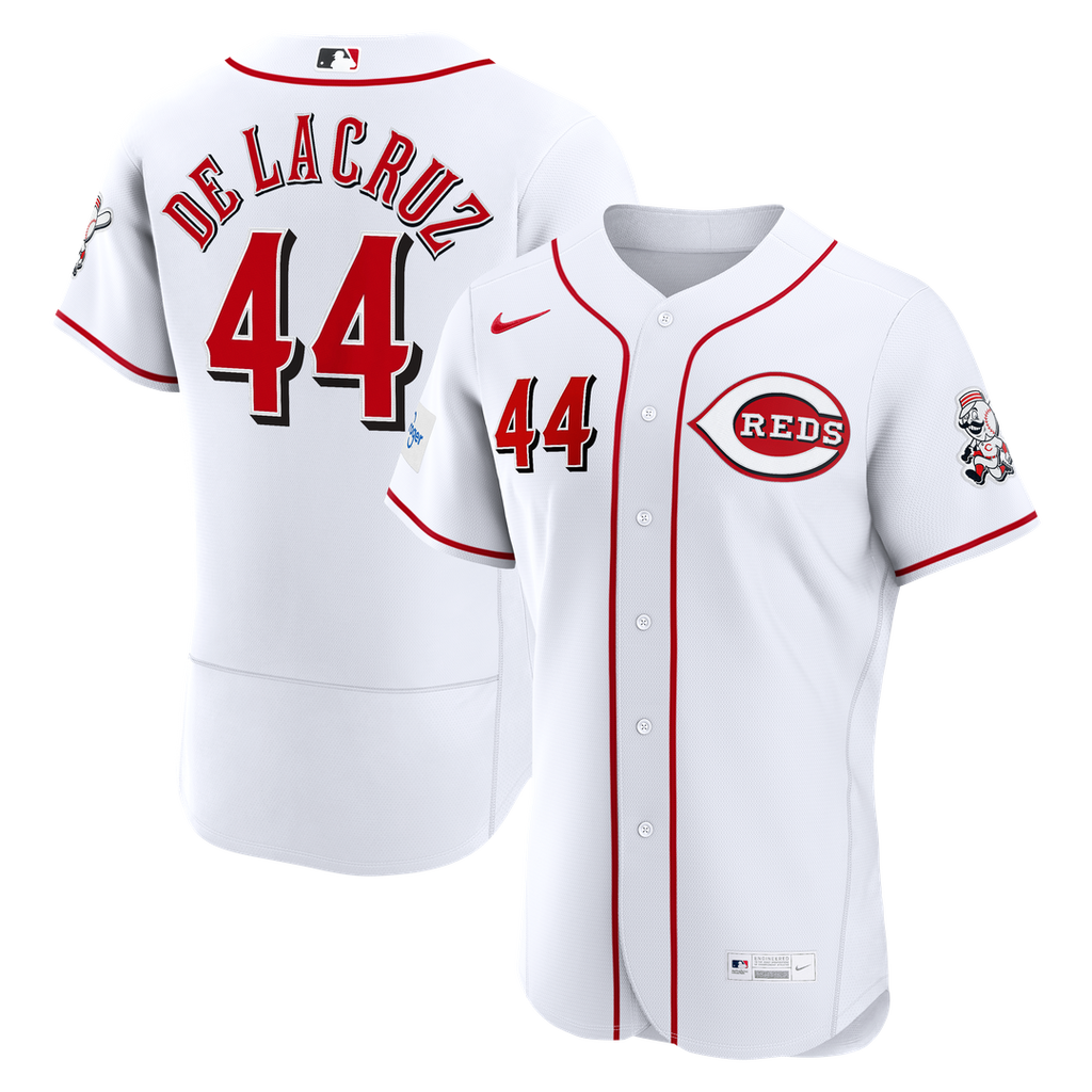 Elly De La Cruz Cincinnati Reds Nike Alternate Authentic Sponsor Patch Jersey - Red