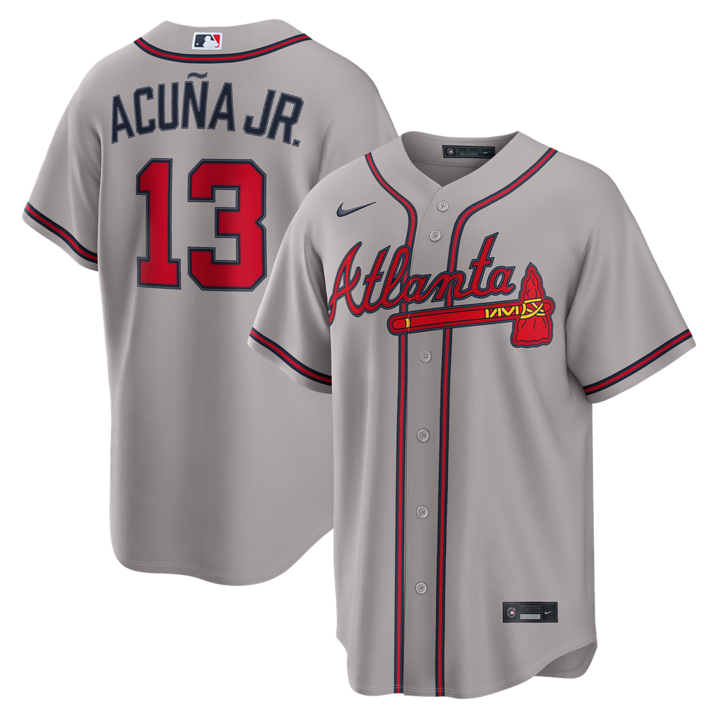 Ronald Acuña Jr. Atlanta Braves Nike Alternate Replica Jersey - Navy