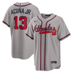 Ronald Acuña Jr. Atlanta Braves Nike Alternate Replica Jersey - Navy
