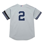 Derek Jeter New York Yankees Mitchell & Ness Cooperstown Collection 2000 World Series Authentic Jersey - Gray