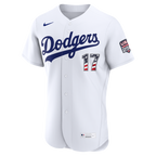 Shohei Ohtani Los Angeles Dodgers Nike USA 250 Fourth of July Home Authentic Jersey - White