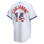 Jac Caglianone Kansas City Royals Nike USA 250 Fourth of July Home Stadium Jersey - White