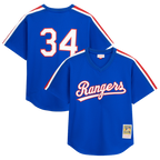 Nolan Ryan Texas Rangers Mitchell & Ness Big & Tall Cooperstown Mesh Batting Practice Jersey - Royal