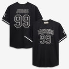 Aaron Judge New York Yankees Fanatics Big & Tall Heavyweight Mesh Jersey - Black/White
