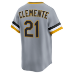 Roberto Clemente Pittsburgh Pirates Nike Throwback Cooperstown Collection Limited Jersey - Gray