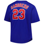 Ryne Sandberg Chicago Cubs Mitchell & Ness Big & Tall Cooperstown Mesh Batting Practice Jersey - Royal