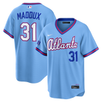 Greg Maddux Atlanta Braves Nike 2026 City Connect Stadium Jersey - Powder Blue