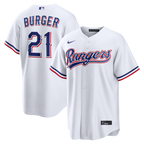 Jake Burger Texas Rangers Nike Home Replica Jersey - White