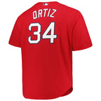 David Ortiz Boston Red Sox Mitchell & Ness Big & Tall Cooperstown Mesh Batting Practice Jersey - Red