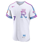 Bobby Witt Jr. Kansas City Royals Nike 2026 City Connect Authentic Sponsor Patch Jersey - White
