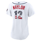 Josh Naylor Seattle Mariners Nike Women's USA 250 Fourth of July Home Stadium Jersey - White