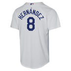 Enrique Hernández Los Angeles Dodgers Nike Youth Home Baseline Jersey - White