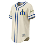Seattle Mariners Stitches Throwback Fashion Jersey - Natural