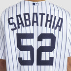 CC Sabathia New York Yankees Nike 2025 Baseball Hall of Fame Name & Number Retired Replica Jersey - White