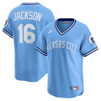Bo Jackson Kansas City Royals Nike Throwback Cooperstown Collection Limited Jersey - Light Blue