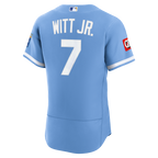 Bobby Witt Jr. Kansas City Royals Nike Alternate Authentic Sponsor Patch Jersey - Light Blue