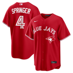 George Springer Toronto Blue Jays Nike Canada Day Replica Jersey - Red