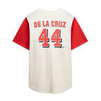 Cincinnati Reds Profile Big & Tall Two-Color Fashion Jersey - Cream/Red
