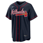 Ronald Acuña Jr. Atlanta Braves Nike Alternate Replica Jersey - Navy