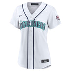 Josh Naylor Seattle Mariners Nike Women's USA 250 Fourth of July Home Stadium Jersey - White