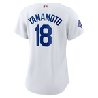 Yoshinobu Yamamoto Los Angeles Dodgers Nike Women's 2025 World Series Champions Home Replica Jersey - White
