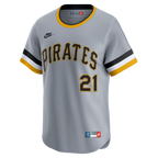 Roberto Clemente Pittsburgh Pirates Nike Throwback Cooperstown Collection Limited Jersey - Gray