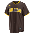 Jackson Merrill San Diego Padres Nike Road Replica Jersey - Brown