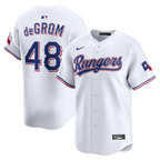 Jacob deGrom Texas Rangers Nike Home Limited Jersey - White