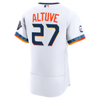 Jose Altuve Houston Astros Nike City Connect Authentic Sponsor Patch Jersey - White