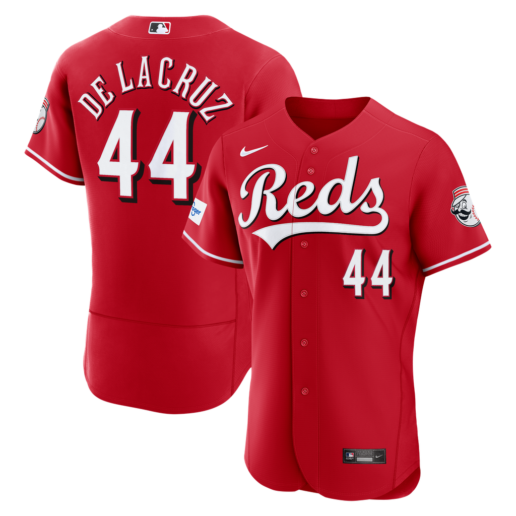 Elly De La Cruz Cincinnati Reds Nike Home Authentic Sponsor Patch Jersey - White