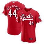 Elly De La Cruz Cincinnati Reds Nike Alternate Authentic Sponsor Patch Jersey - Red