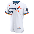 Jose Altuve Houston Astros Nike City Connect Authentic Sponsor Patch Jersey - White