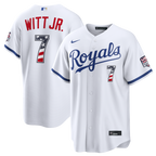 Bobby Witt Jr. Kansas City Royals Nike USA 250 Fourth of July Home Stadium Jersey - White