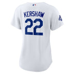 Clayton Kershaw Los Angeles Dodgers Nike Women's Home 2025 World Series Champions Replica Jersey - White