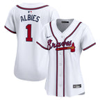 Ozzie Albies Atlanta Braves Nike Women's Home Limited Player Jersey - White