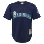 Ichiro Suzuki Seattle Mariners Mitchell & Ness Youth Cooperstown Collection Mesh Batting Practice Jersey - Navy