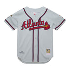 Greg Maddux Atlanta Braves Mitchell & Ness 1995 Throwback Authentic Jersey - Gray