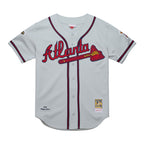 Chipper Jones Atlanta Braves Mitchell & Ness 1995 Throwback Authentic Jersey - Gray