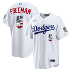 Freddie Freeman Los Angeles Dodgers Nike USA 250 Fourth of July Home Stadium Jersey - White