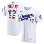 Shohei Ohtani Los Angeles Dodgers Nike USA 250 Fourth of July Home Authentic Jersey - White