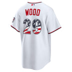 James Wood Washington Nationals Nike USA 250 Fourth of July Home Stadium Jersey - White