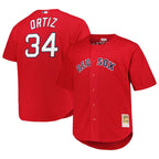 David Ortiz Boston Red Sox Mitchell & Ness Big & Tall Cooperstown Mesh Batting Practice Jersey - Red