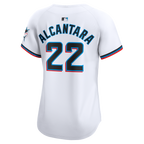 Sandy Alcantara Miami Marlins Nike Women's Home Limited Player Jersey – White