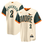 Gunnar Henderson Baltimore Orioles Nike 2026 City Connect Stadium Jersey - Cream