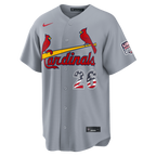 JJ Wetherholt St. Louis Cardinals Nike USA 250 Fourth of July Road Stadium Jersey - Gray
