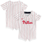 Philadelphia Phillies Nike Newborn Home Replica Romper Jersey - White